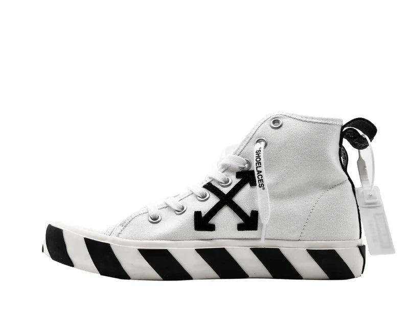 OFF-WHITE Vulcanized Mid Top White Black